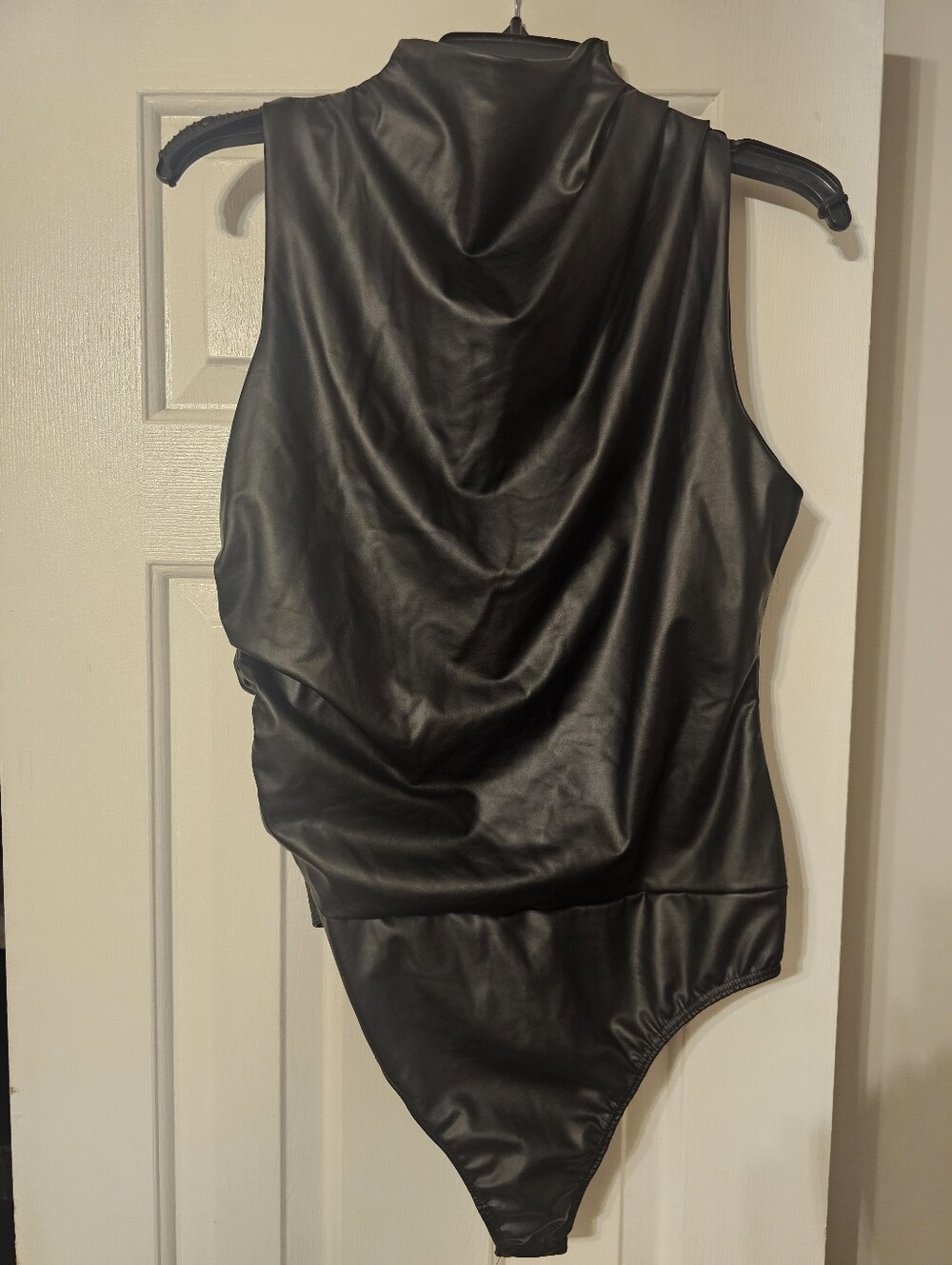 Kourtney Faux Leather Bodysuit